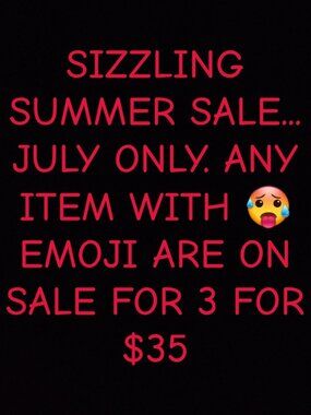PICK 3 ITEMS WITH THIS 🥵 Emoji GET 3 for $35